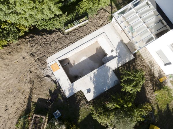 Pool Area Grading in Merrillville