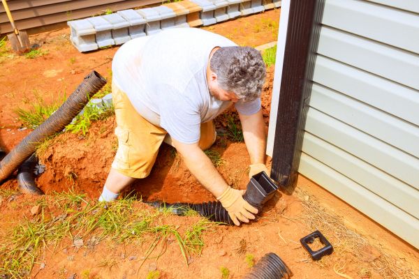 Downspout Excavation