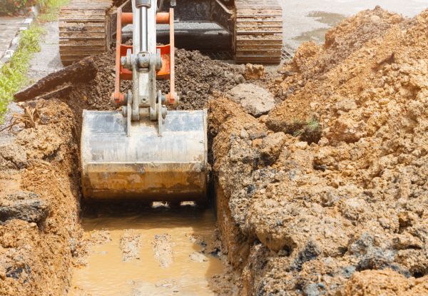 Water Line Digging in Merrillville