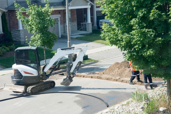 Electrical Line Trenching in Merrillville