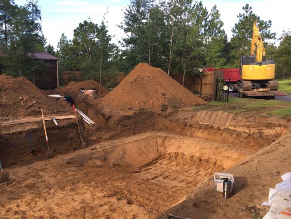 Pool Site Excavation in Merrillville